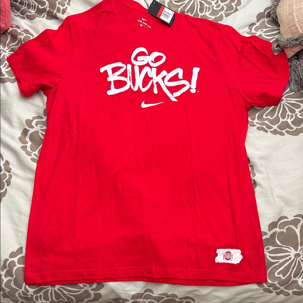 Nike Kids Red 'Go Bucks!' T-Shirt